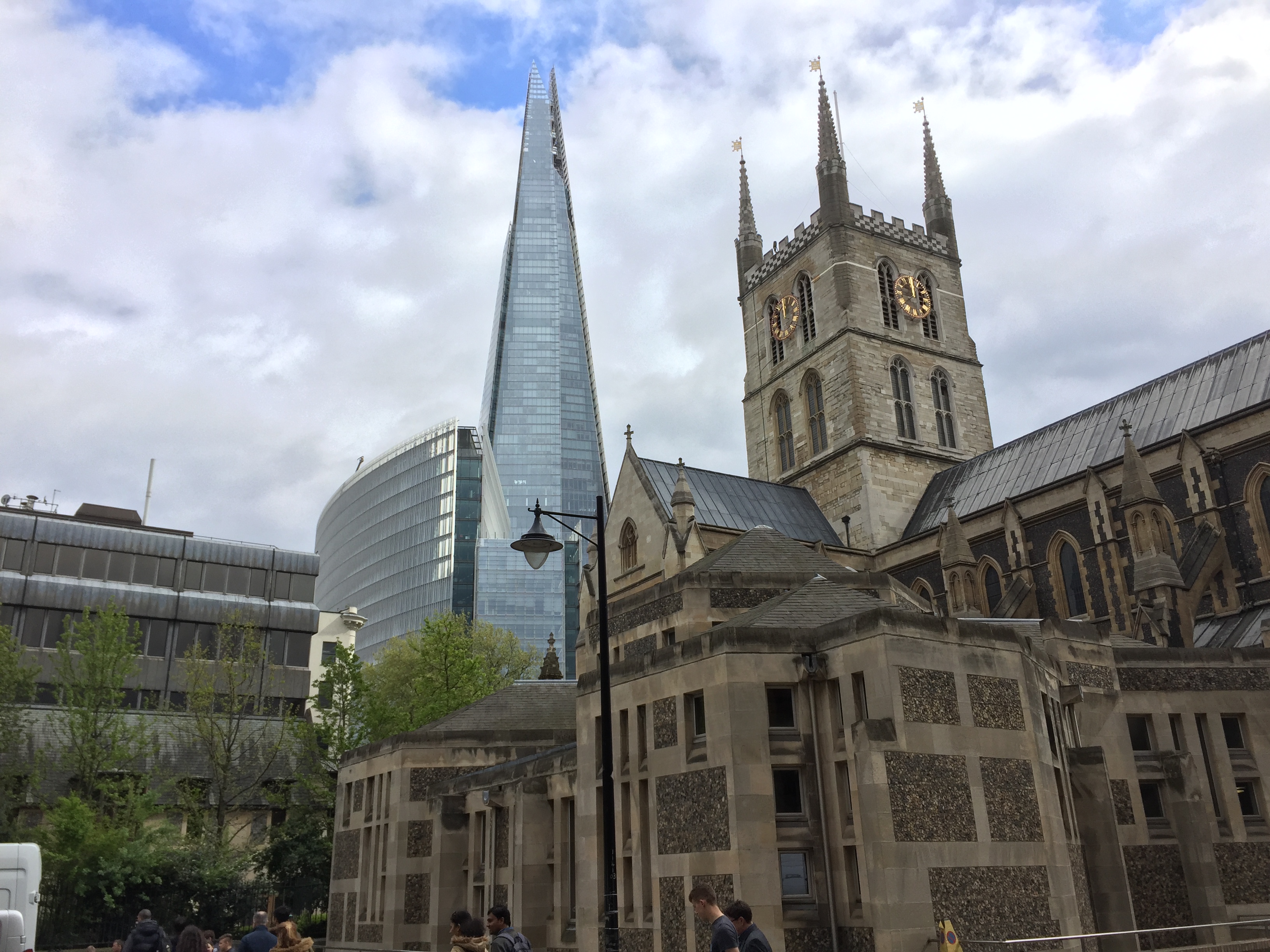 The Shard and Southwark Cathedral